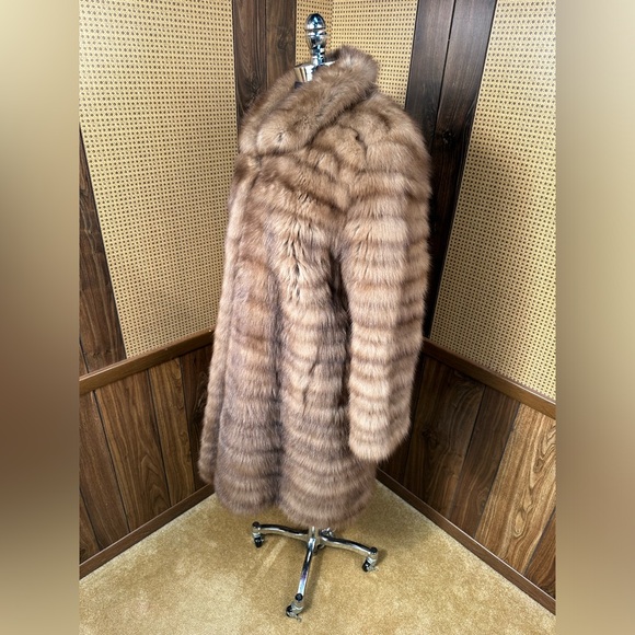 BEAUTIFUL VINTAGE MOHL NEW YORK 38" STROLLER LENGTH SABLE FUR COAT JACKET MEDIUM - Picture 4 of 13